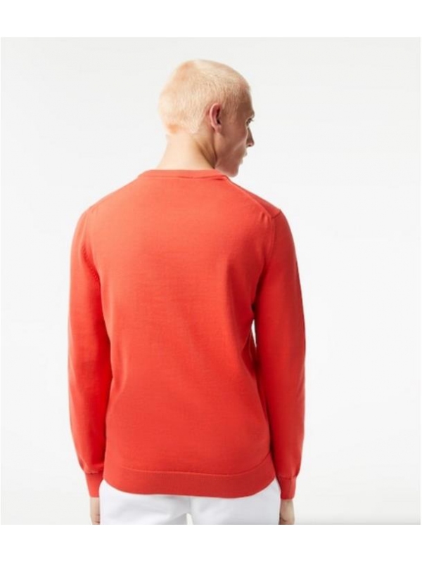 Jersey de hombre Lacoste en tejido de punto de algodón ecológico de rayas