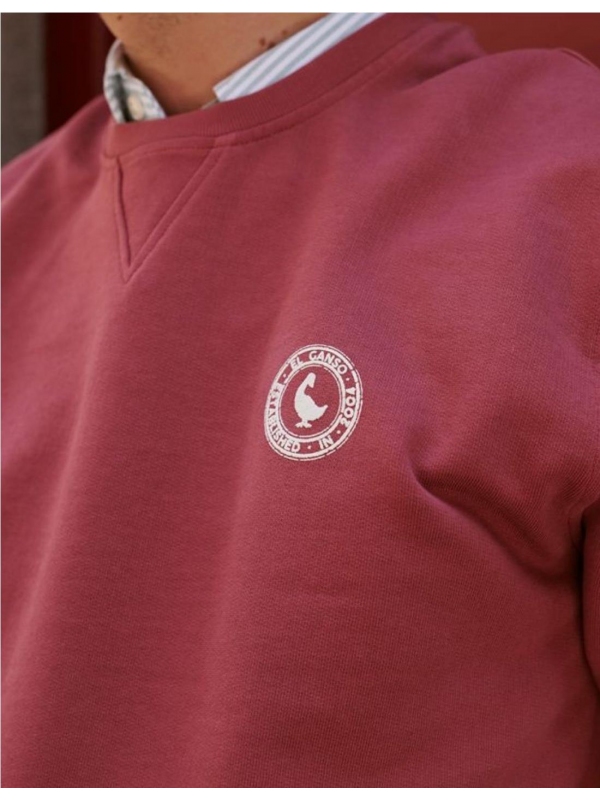 Sudadera EL GANSO 1100W230012 GRANATE