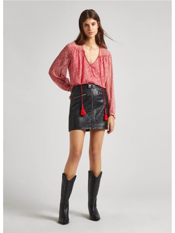 BLUSA CHIFÓN CON FLORES PEPE JEANS