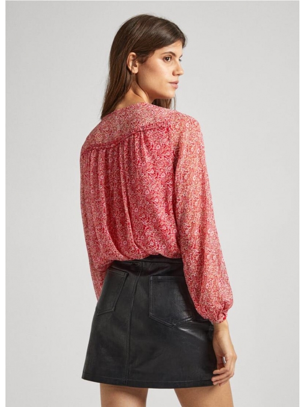 BLUSA CHIFÓN CON FLORES PEPE JEANS