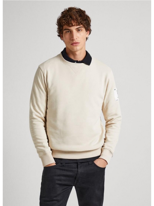 SUDADERA CON CUELLO REDONDO