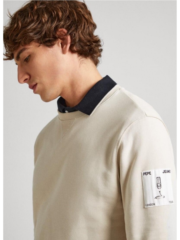 SUDADERA CON CUELLO REDONDO