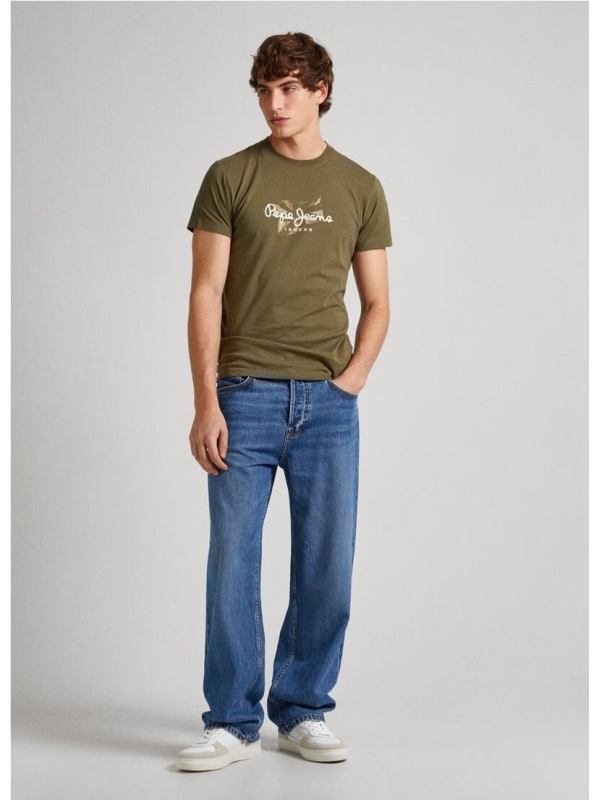 CAMISETA SLIM CON LOGO ESTAMPADO