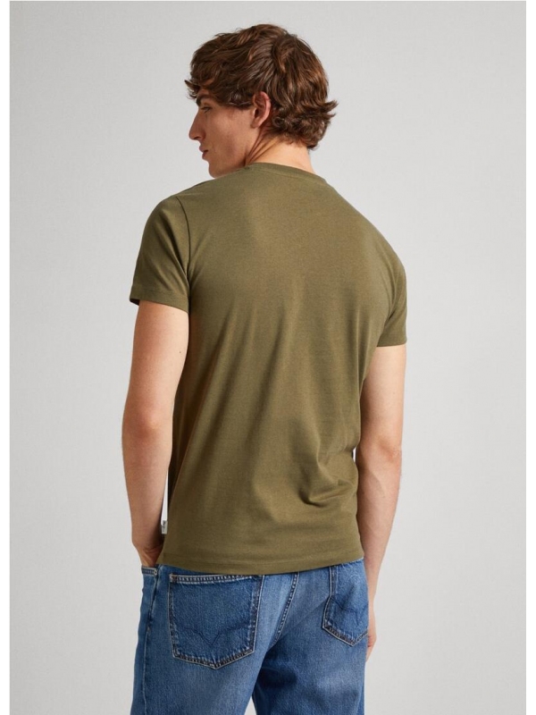 CAMISETA SLIM CON LOGO ESTAMPADO