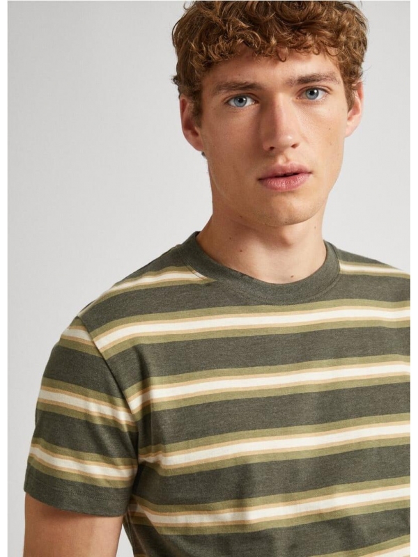 CAMISETA FIT REGULAR DE RAYAS