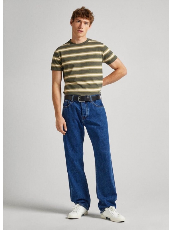 CAMISETA FIT REGULAR DE RAYAS