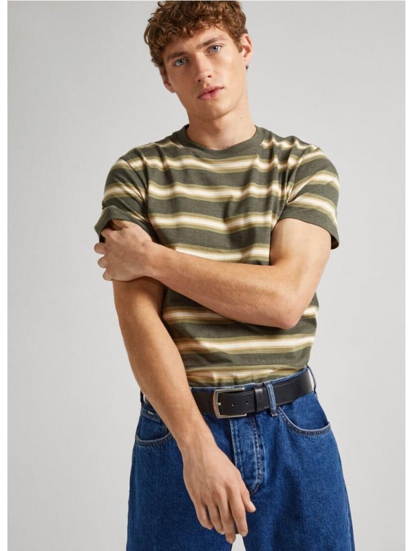 CAMISETA FIT REGULAR DE RAYAS